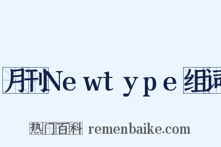 月刊Newtype组词是什么意思的图片